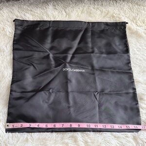 XL Dolce & Gabbana Black Satin Pouch